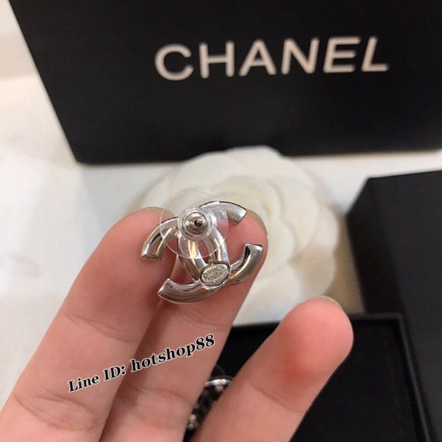 Chanel專櫃新款耳飾品 香奈兒高端雙C耳釘耳環 zgb1179